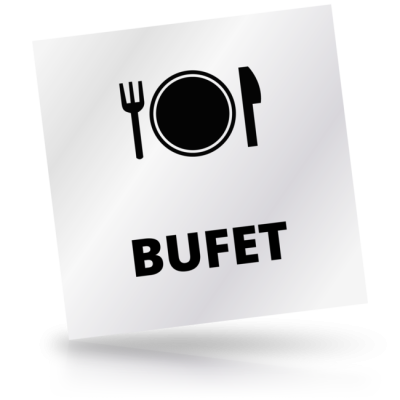 Bufet - čtvercové označení