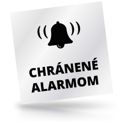 Chránené alarmom - čtvercové označení