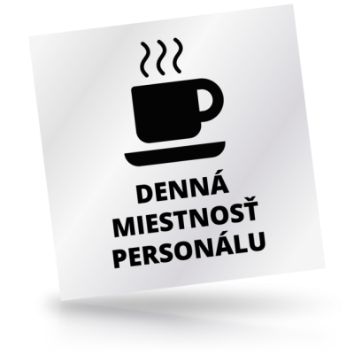 Denná miestnosť personálu - čtvercové označení