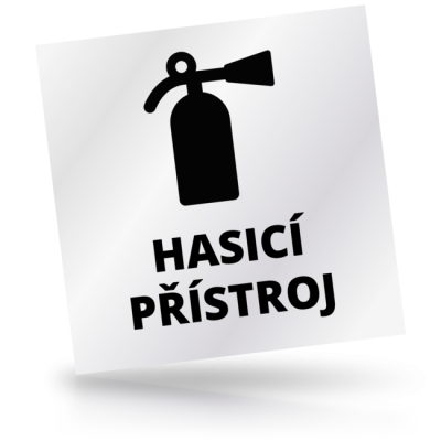 Hasicí přístroj - čtvercové označení