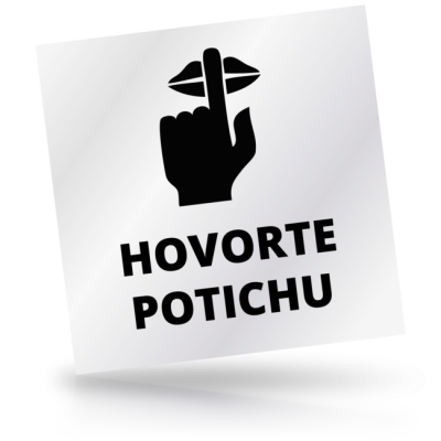 Hovorte potichu - čtvercové označení