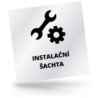 Instalační šachta - čtvercové označení