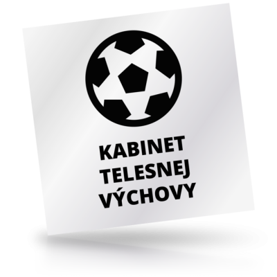 Kabinet telesnej výchovy - čtvercové označení