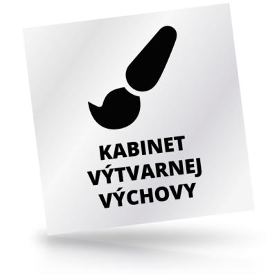 Kabinet výtvarnej výchovy - čtvercové označení