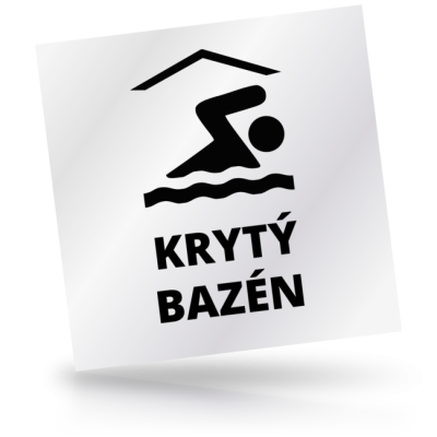 Krytý bazén - čtvercové označení