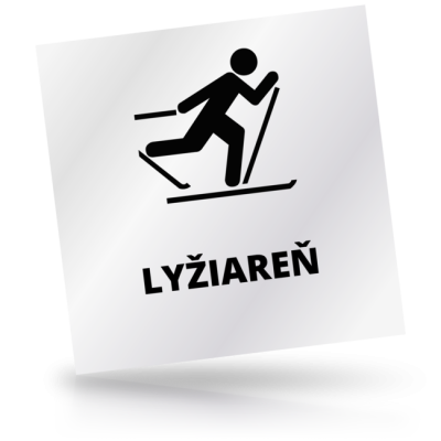 Lyžiareň - čtvercové označení