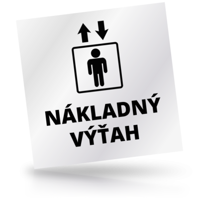 Nákladný výťah - čtvercové označení