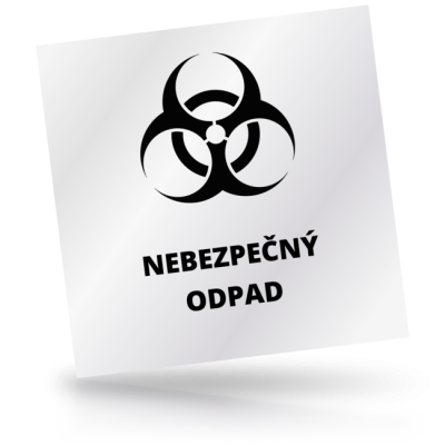 Nebezpečný odpad - čtvercové označení