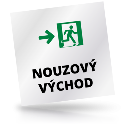 Nouzový východ 01 - čtvercové označení