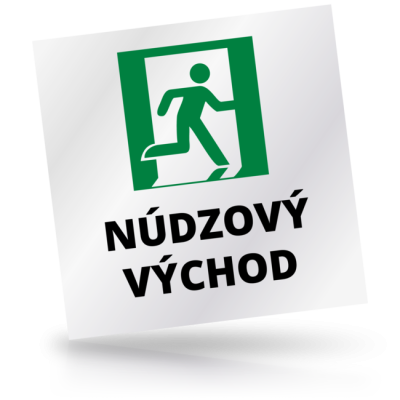 Núdzový východ 05 - čtvercové označení