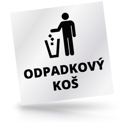 Odpadkový koš 01 - čtvercové označení