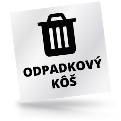 Odpadkový kôš 02 - čtvercové označení