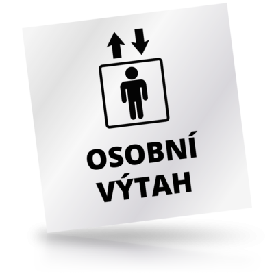 Osobní výtah - čtvercové označení