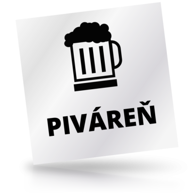 Piváreň - čtvercové označení
