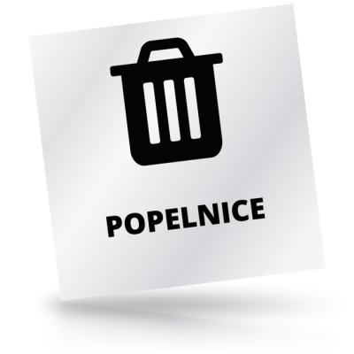 Popelnice - čtvercové označení