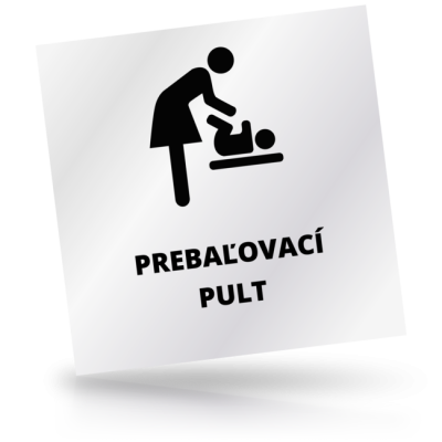 Prebaľovací pult - čtvercové označení