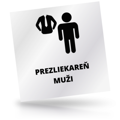 Prezliekareň muži - čtvercové označení