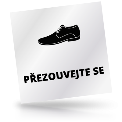 Přezouvejte se - čtvercové označení