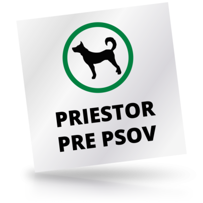 Priestor pre psov - čtvercové označení