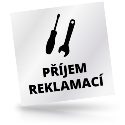 Příjem reklamací - čtvercové označení