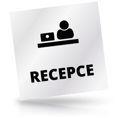 Recepce - čtvercové označení