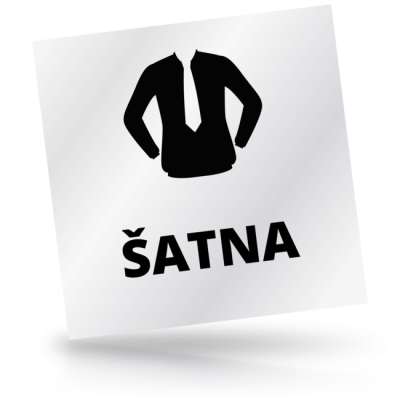 Šatna - čtvercové označení