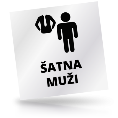 Šatna muži - čtvercové označení