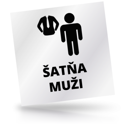 Šatňa muži - čtvercové označení