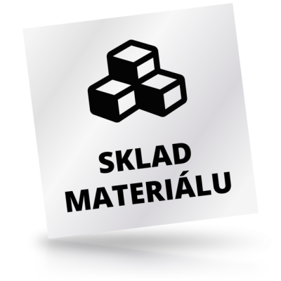 Sklad materiálu - čtvercové označení