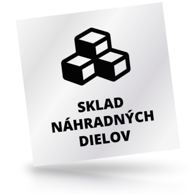 Sklad náhradných dielov - čtvercové označení