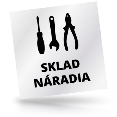 Sklad náradia - čtvercové označení