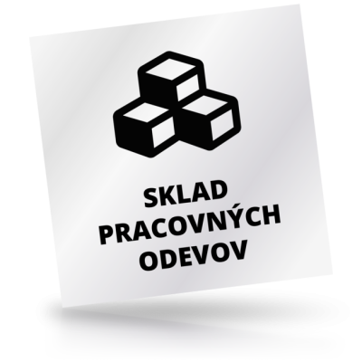 Sklad pracovných odevov - čtvercové označení