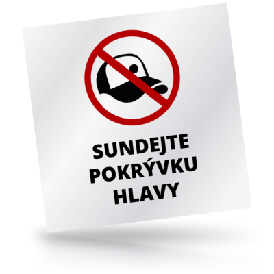 Sundejte pokrývku hlavy - čtvercové označení