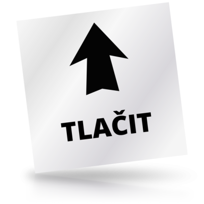 Tlačit - čtvercové označení