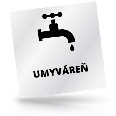 Umyváreň - čtvercové označení