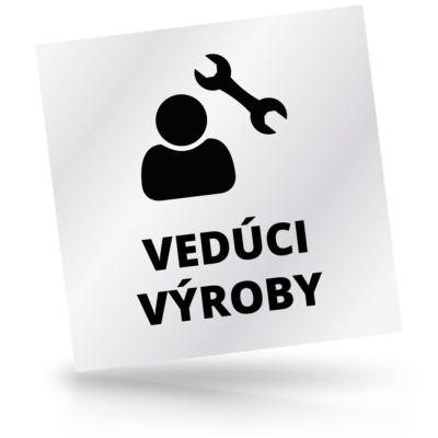 Vedúci výroby - čtvercové označení