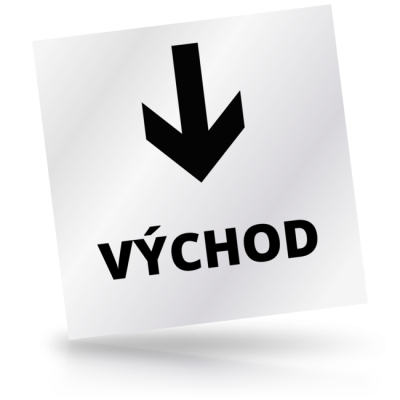 Východ 08 - čtvercové označení