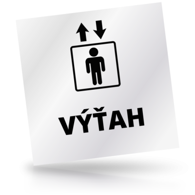 Výťah - čtvercové označení