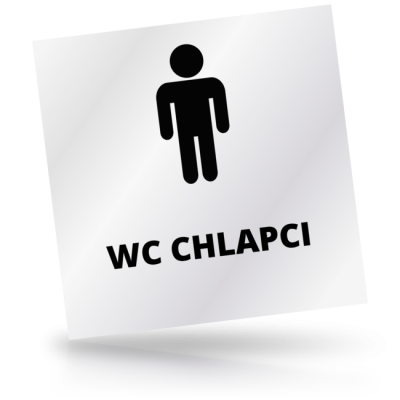 WC chlapci - čtvercové označení