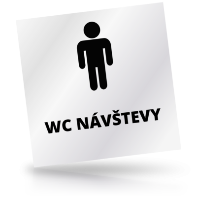 WC návštevy 01 - čtvercové označení