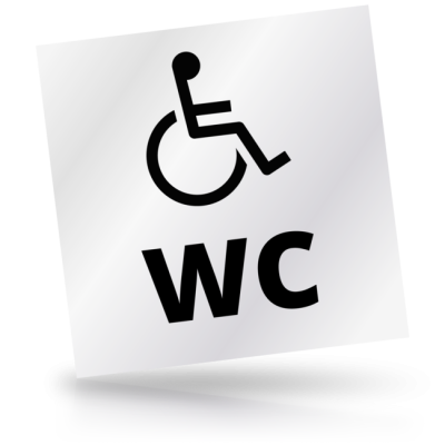 WC 02 - čtvercové označení