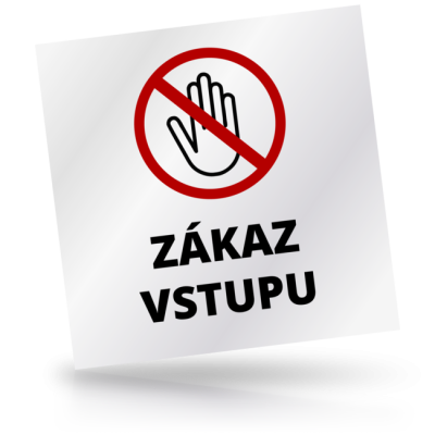Zákaz vstupu 02 - čtvercové označení