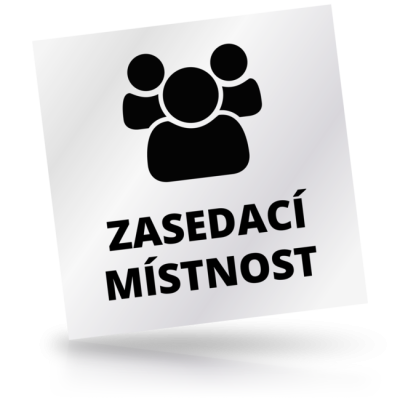 Zasedací místnost - čtvercové označení