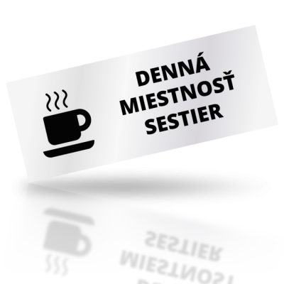 Denná miestnosť sestier - obdelníkové označení