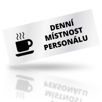 Denní místnost personálu - obdelníkové označení