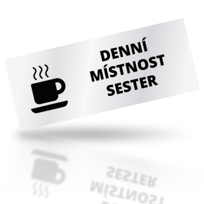 Denní místnost sester - obdelníkové označení