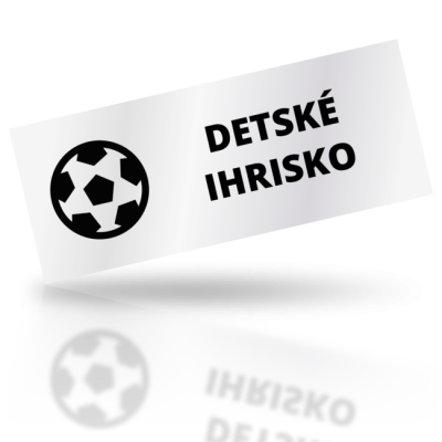 Detské ihrisko - obdelníkové označení