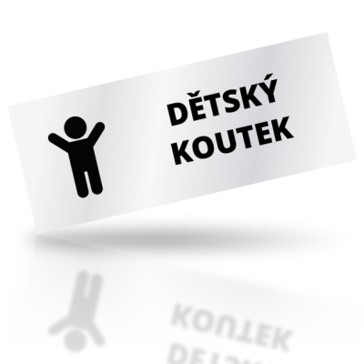 Dětský koutek 01 - obdelníkové označení