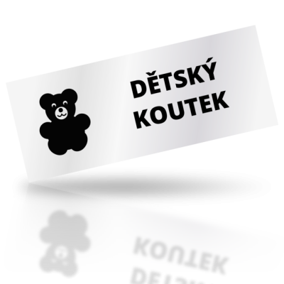Dětský koutek 02 - obdelníkové označení