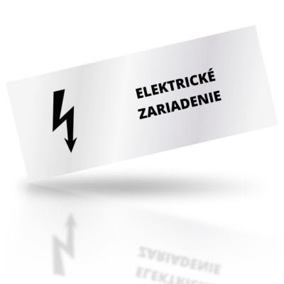 Elektrické zariadenie - obdelníkové označení